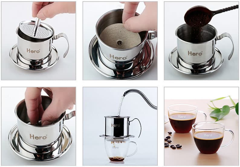 How to use Vietnam coffee pot